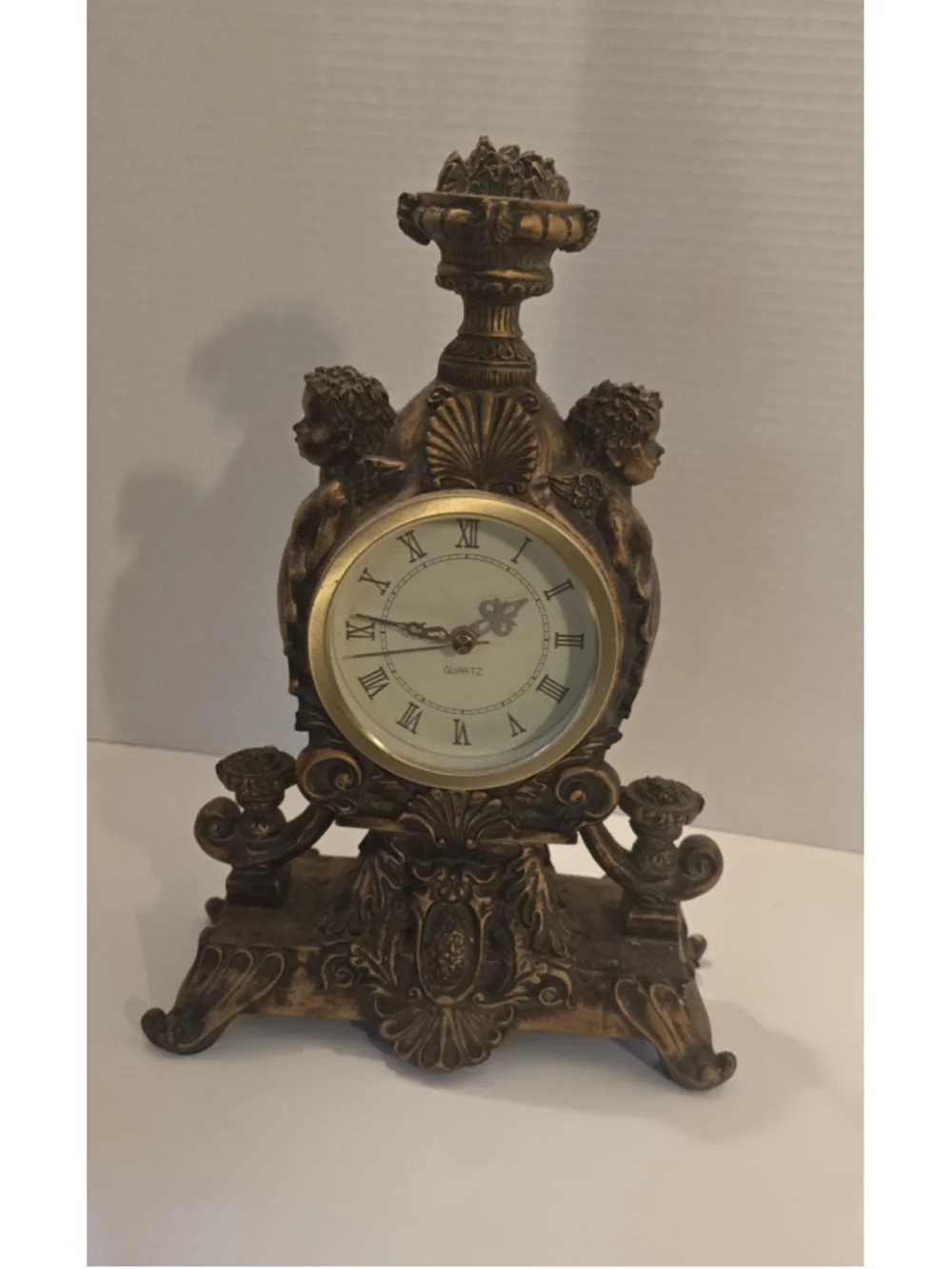 Beautiful Pier One Cherob Clock heavy